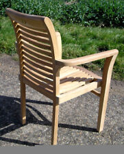 Lovina Stacking Teak Arm Chair