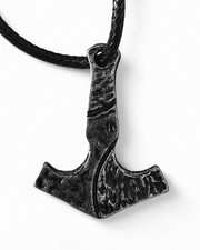 Men's Norse Odin Viking Thor Hammer Mjolnir Pendant Necklace