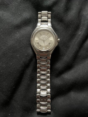 Dunhill suqh silver watch