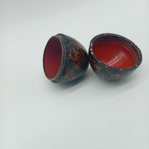Vintage laquerware egg shaped - vintage,