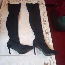 Mulanka Black Thigh Boots