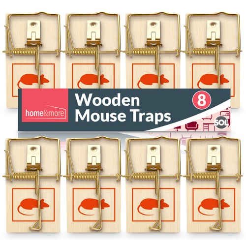 8pk wooden mouse traps - 8pk,
