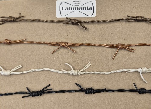 Leather fake barbed wire - leather,