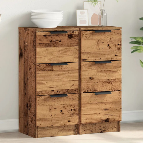 Old wood sideboard - wood,
