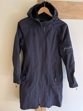 Ilse Jacobsen Hornbaek Women's Hooded Raincoat. Navy. Size 38