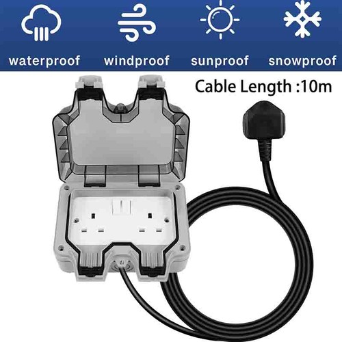Ip66 outdoor socket gang - socket, 2