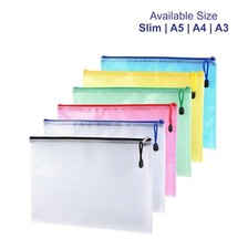 A3/A4/A5/Slim Plastic Zip File