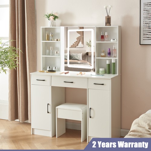 White dressing table - white,