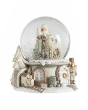 13cm Musical Santa Snow Globe – Christmas Water Globe with Jingle Bells Music