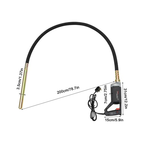 Electric concrete vibrator - electric,