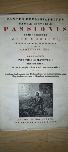 Rare 1837 cantus - 1837,