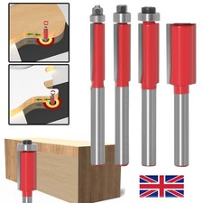 4PCS 1/4'' Shank Top Bearing