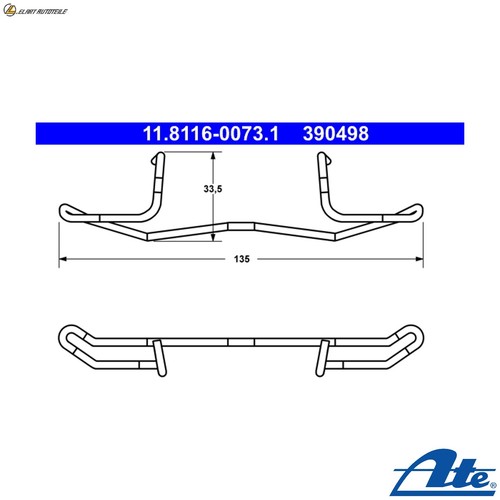 Spring brake caliper - spring,