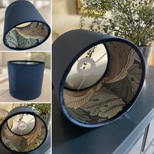 Lamp Shade Navy Velvet Lined