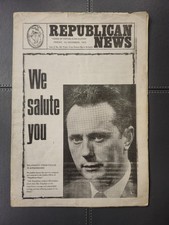 Irish Republican News 1st December 1972 Vol 2 No 63 Rare Original Copy Newspaper