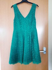 Monsoon Fusion Green Lace Sleeveless Short Mini Dress Size 10