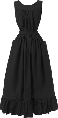White vintage maid ruffle - white,