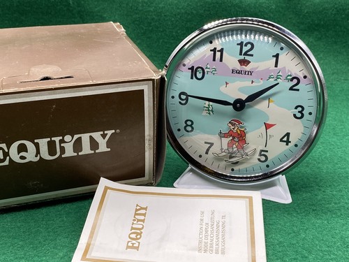 Vintage equity alarm clock - vintage,