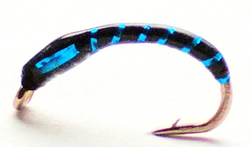 Buzzers blue flash fishing fly - buzzers,