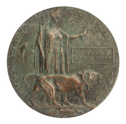 Ww1 memorial plaque arthur - ww1,