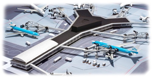 Herpa 500 airport diorama - airport,