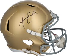 Marcus Freeman Notre Dame Fighting Irish Signed Riddell Speed Replica Helmet