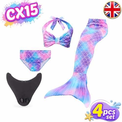 Kids mermaid tail with monofin - kids,