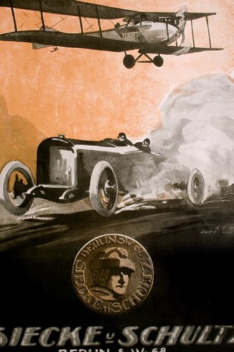 Vintage car plane - car,
