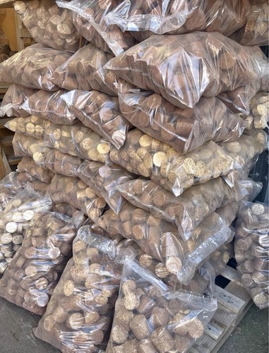 Wood fire briquettes - wood, bag