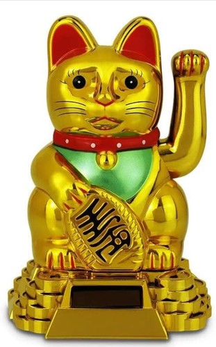 Lucky cat waving - cat, solar