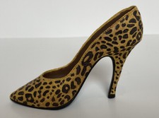 Vintage 1998 Just the Right Shoe~ LEOPARD STILETTO #25017 Raine Willitts Designs