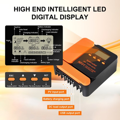 Solar charge controller 40a - charge,