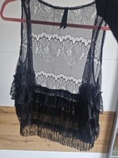 Influence Black Fringed Lacey