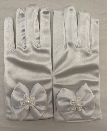 White gloves for girl - white,