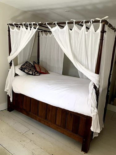 Antique four poster bed - four-poster,