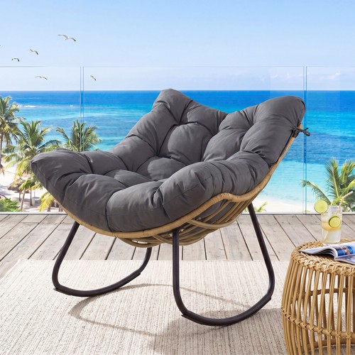 Outdoor papasan rocking chair - papasan,