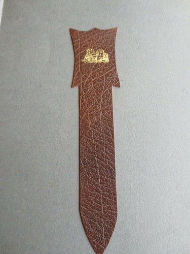 Leather bookmark vintage - bookmark,