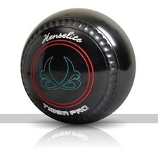 Henselite Tiger Pro Bowls - Set of 4, Black, Size 2, Heavy (UK)