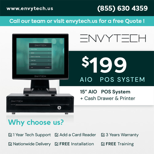 All one touchscreen pos - 15", all-in-one
