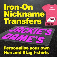 Iron On Nickname Transfer