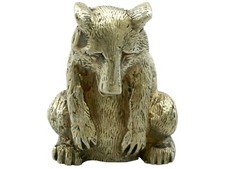 Vintage Sterling Silver Gilt Model of a Bear by Stuart Devlin