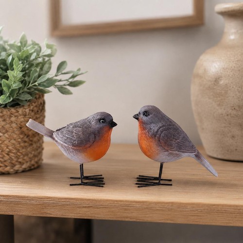 Realistic robin resin - robin, garden