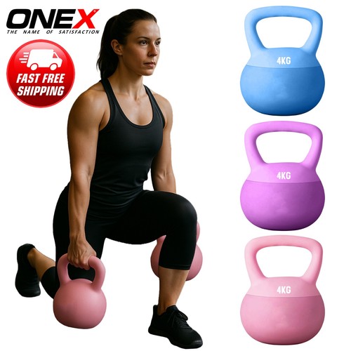 10kg vinyl kettlebell weight - vinyl,