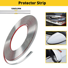 7.5m*1cm Car Edge Moulding Trim Strip Door Tailgate Edge Protector Chrome Silver