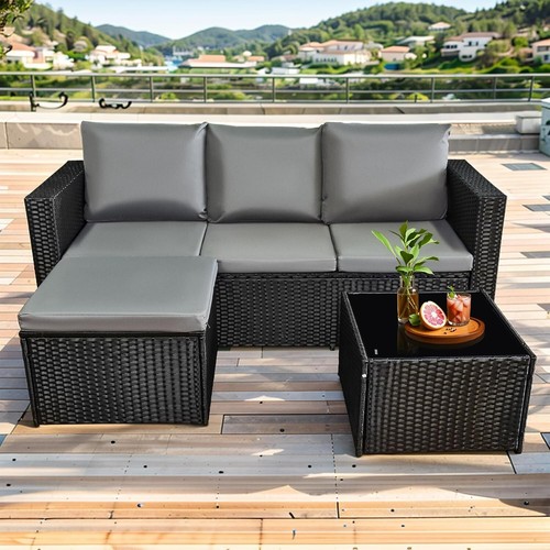 Rattan seater shape sofa - l,