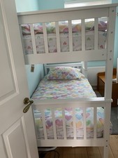3ft White Bunk Beds Including
