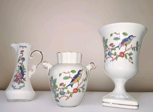 Aynsley bone china vases - china, vases:three