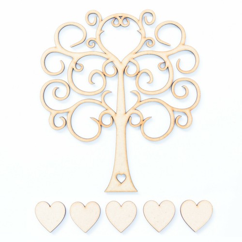 Wooden mdf tree - tree, shape
