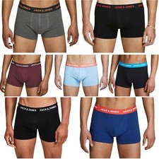 Mens Boxers 2 Pack Jack And Jones Trunks Multipack Shorts Elastic Underwear Set