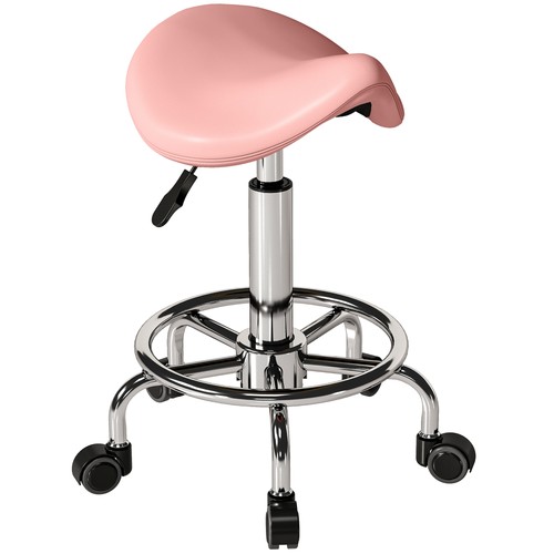 Homcom saddle chair rolling - chair,,
